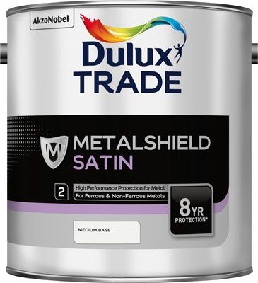 DULUX TRADE METALSHIELD SATIN MEDIUM BS 2.5L