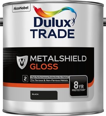 DULUX TRADE METALSHIELD GLOSS BLACK 2.5L