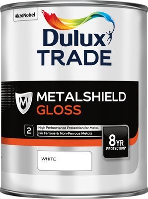 DULUX TRADE METALSHIELD GLOSS WHITE 1L