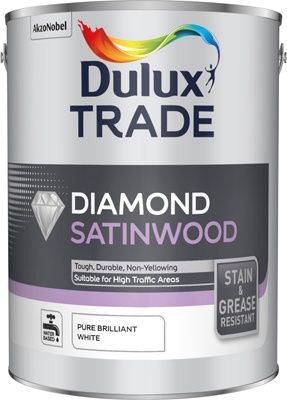 DULUX TRADE DIAMOND SATINWOOD PBW 5L