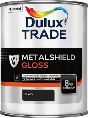 DULUX TRADE METALSHIELD GLOSS BLACK 1L