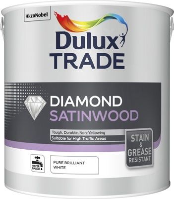 DULUX TRADE DIAMOND SATINWOOD PBW 2.5L