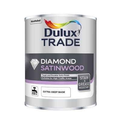 DULUX TRADE DIAMOND SATINWOOD E/DEEP BS 1L