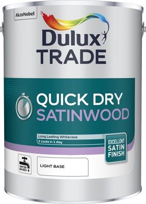 DULUX TRADE QUICK DRY SATINWOOD LIGHT BS 5L