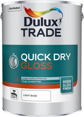 DULUX TRADE QUICK DRY GLOSS LIGHT BS 5L