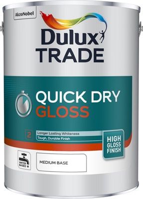 DULUX TRADE QUICK DRY GLOSS MEDIUM BS 5L