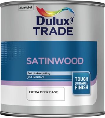 DULUX TRADE SATINWOOD EXTRA DEEP BS 1L