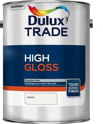 DULUX TRADE HIGH GLOSS WHITE 5L