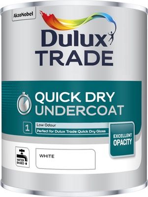 DULUX TRADE QUICK DRY UNDERCOAT WHITE 1L