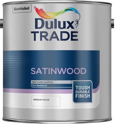 DULUX TRADE SATINWOOD MEDIUM BS 2.5L