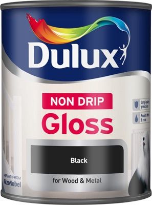 DULUX RETAIL NON DRIP GLOSS BLACK 750ML