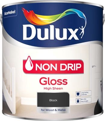 DULUX RETAIL NON DRIP GLOSS BLACK 2.5L