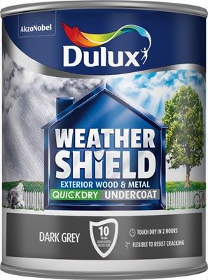 DULUX RETAIL W/SHIELD QD UNDERCOAT DARK GREY 750ML
