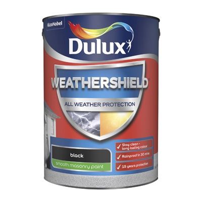 DULUX RETAIL W/SHIELD A/W/P SMOOTH BLACK 5L