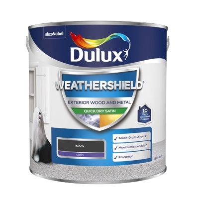 DULUX RETAIL W/SHIELD QD SATIN BLACK 2.5L