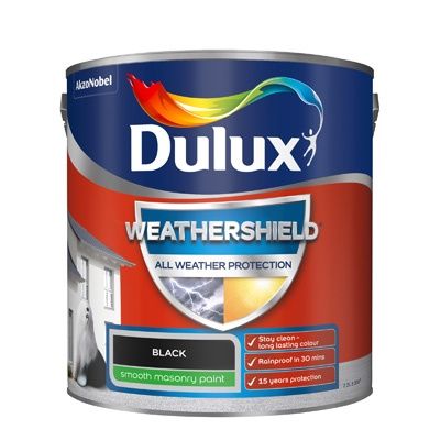DULUX RETAIL W/SHIELD A/W/P SMOOTH BLACK 2.5L