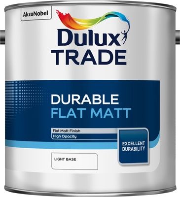 DULUX TRADE DURABLE FLAT MATT LIGHT BS 2.5L