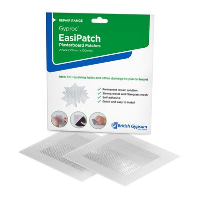 Gyproc EasiPatch Plasterboard Patches 100mm x 100mm (2PK)
