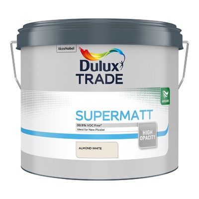 DULUX TRADE SUPERMATT ALMOND WHITE 10L