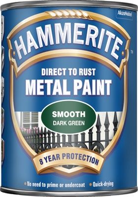 HAMMERITE METAL PAINT SMOOTH DARK GREEN 750ML
