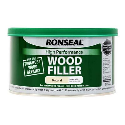 RONSEAL HIGH PERF WOOD FILLER NATURAL 275GM