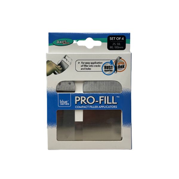 Axus Pro-Fill Compact Filler Applicators Stainless Steel (Set 4)
