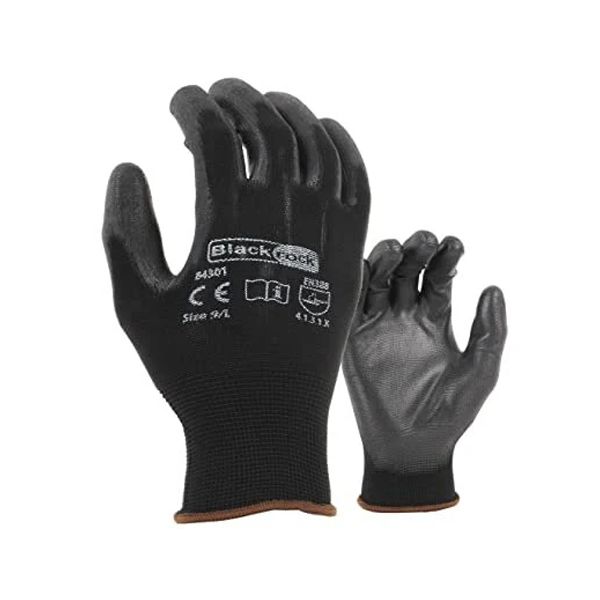 Blackrock PU Lightweight Grip Glove Black (L 9)