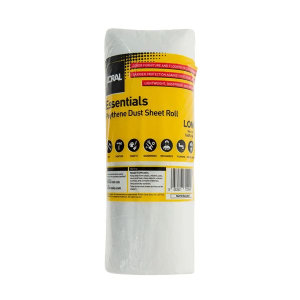 Coral Essentials Polythene Dust Roll 50m x 2m