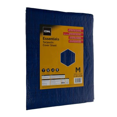 Coral Essentials Tarpaulin 3.5m x 2.6m (11.5ft x 8.5ft)