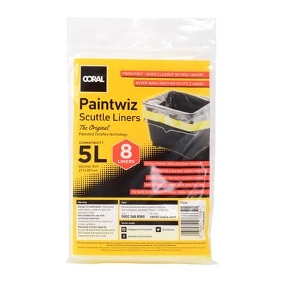 Coral Paintwiz 5L Scuttle Liner 8PK