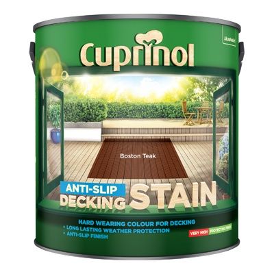 CUPRINOL ANTI-SLIP DECK/STAIN BOSTON TEAK 2.5L
