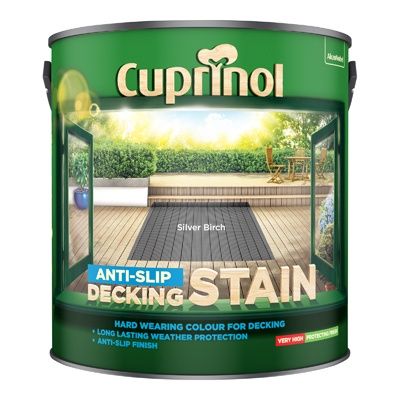 CUPRINOL ANTI-SLIP DECK/STAIN SILV/BIRCH 2.5L