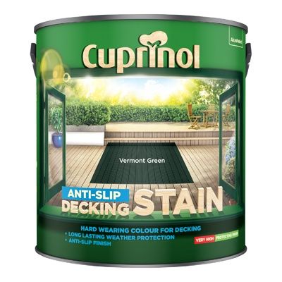 CUPRINOL ANTI-SLIP DECK/STAIN VERM/GREEN 2.5L