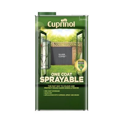 CUPRINOL SPRAY/FENCE T/MENT SILVER COPSE 5L