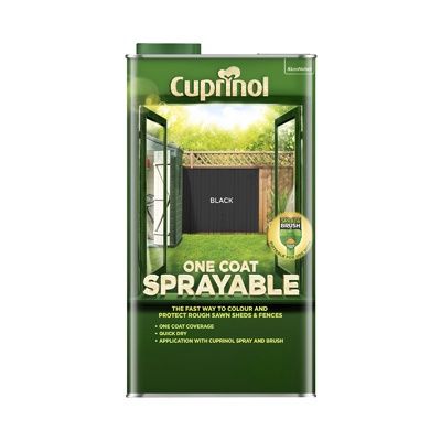 CUPRINOL SPRAY/FENCE T/MENT BLACK 5L