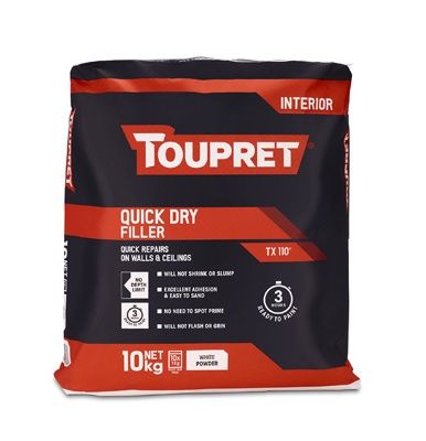 TOUPRET QUICK DRY FILLER (TX 110) 10x 1kg bag in bag