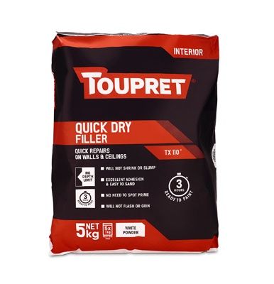 TOUPRET QUICK DRY FILLER (TX 110) 5x 1kg bag in bag