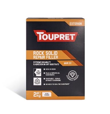 TOUPRET ROCK SOLID REPAIR FILLER (Mur Ex) 2kg