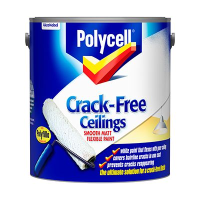 POLYCELL CRACK FREE CEILINGS SMOOTH MATT 2.5L
