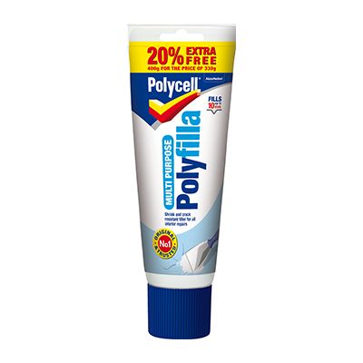 POLYCELL MULTI PURPOSE POLYFILLA R/M TUBE 400GM (20% EXTRA FREE)