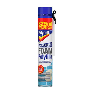 POLYCELL EXPANDING FOAM POLYFILLA 825ML