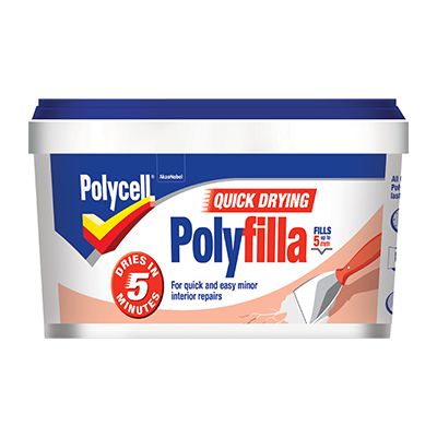 POLYCELL QUICK DRYING POLYFILLA TUB 500GM