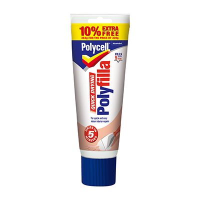 POLYCELL QUICK DRYING POLYFILLA TUBE 363GM (10% Extra Value)