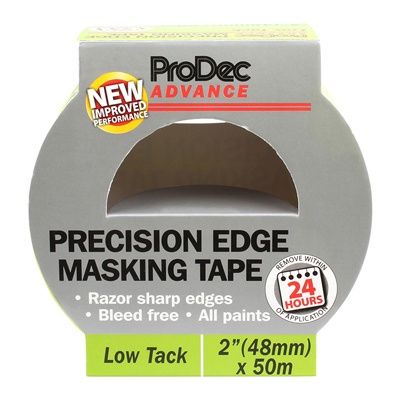 48mm x 50m LOW TACK PRECISION EDGE MASK TAPE