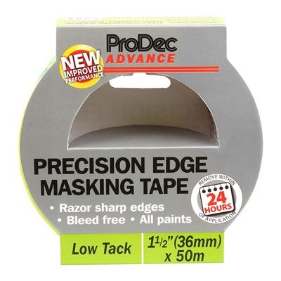 36mm x 50m LOW TACK PRECISION EDGE MASK TAPE