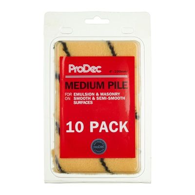 4&quot; PRODEC TIGER MED PILE MINI ROLLERS (10PK)