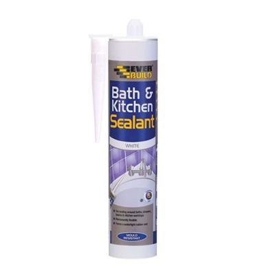 EVERBUILD BATH &amp; KITCHEN SEALANT WHITE 290ML