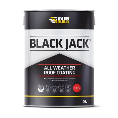 EVERBUILD 905 BLACK JACK ALL WEATHER PROOF COATING 5L
