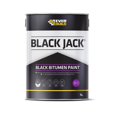 EVERBUILD 901 BLACK JACK BLACK BITUMEN PAINT  1L