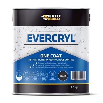 EVERBUILD EVERCRYL ONE COAT BLACK 2.5KG